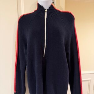 Marine Layer Half Zip Sweater - Navy